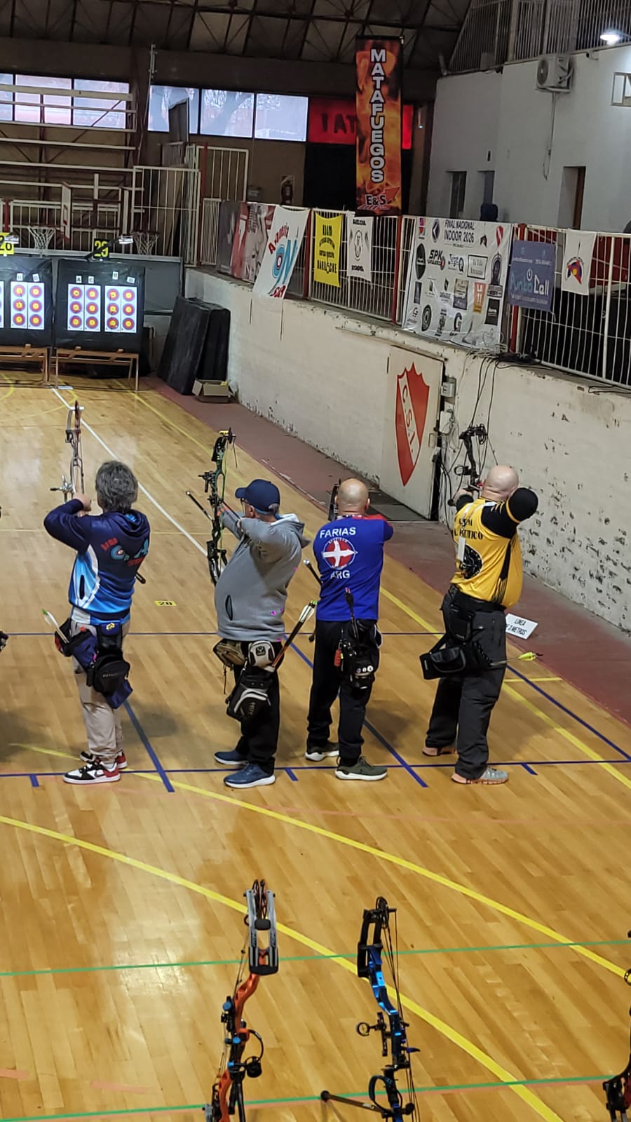 Arqueros del Club Atlético Pacífico en la Final Nacional de Sala