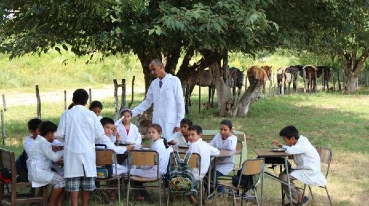 Docentes y estudiantes en una jornada educativa