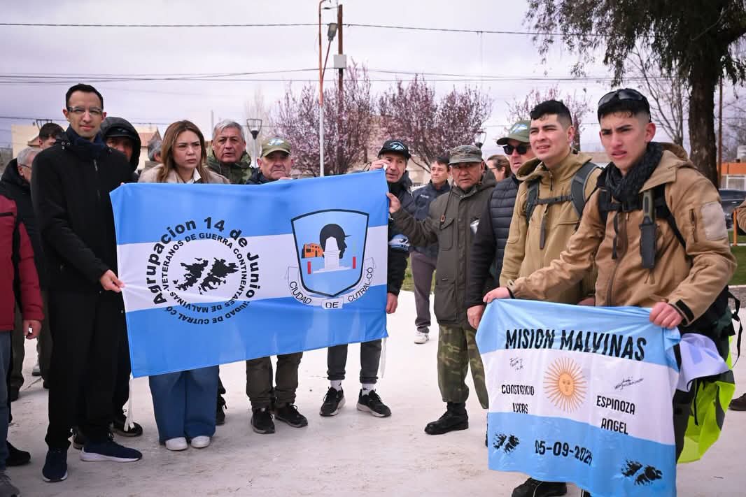 Recibimiento de los protagonistas de la Misión Malvinas