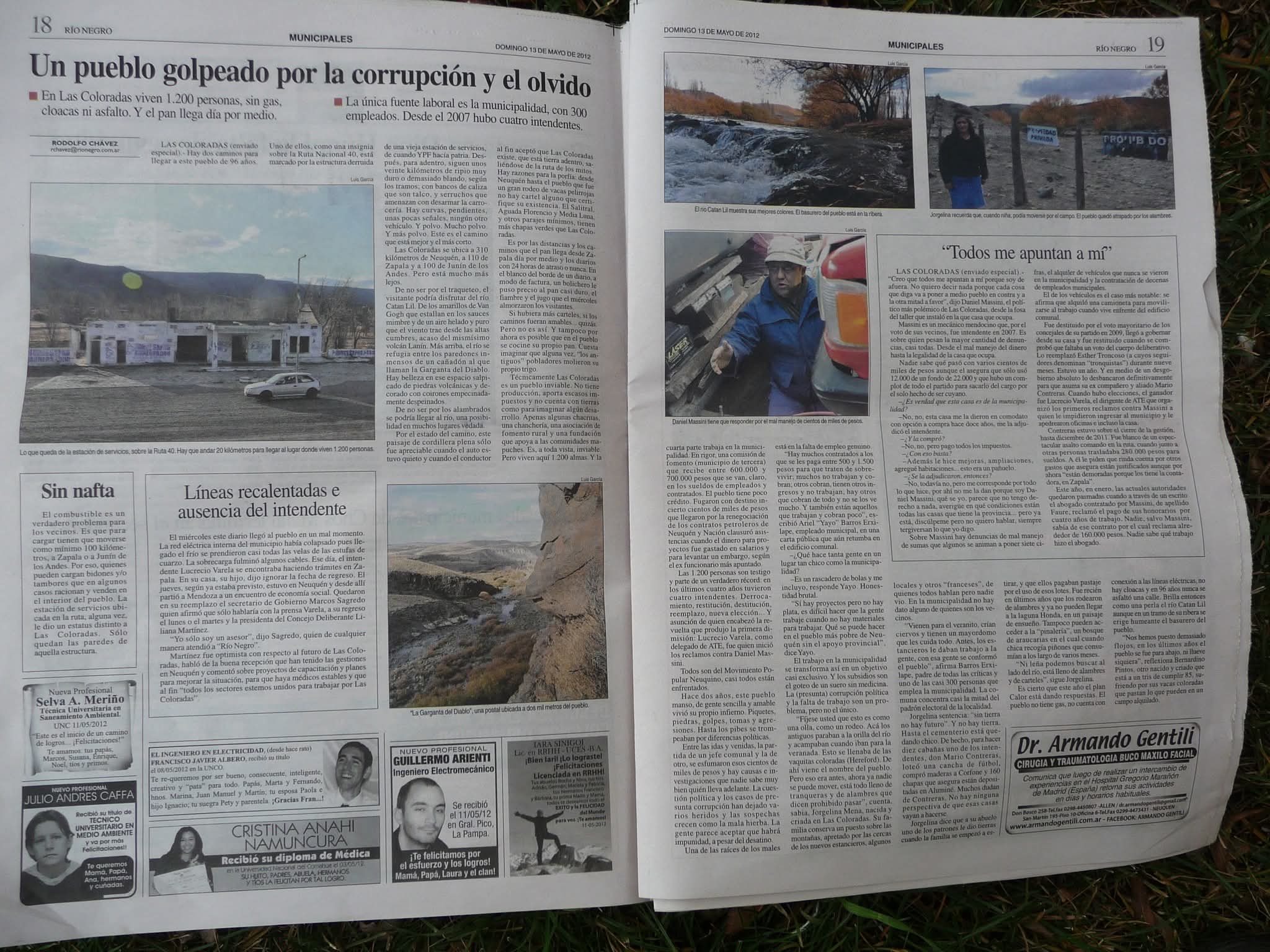 Las Coloradas durante la crisis social e institucional
