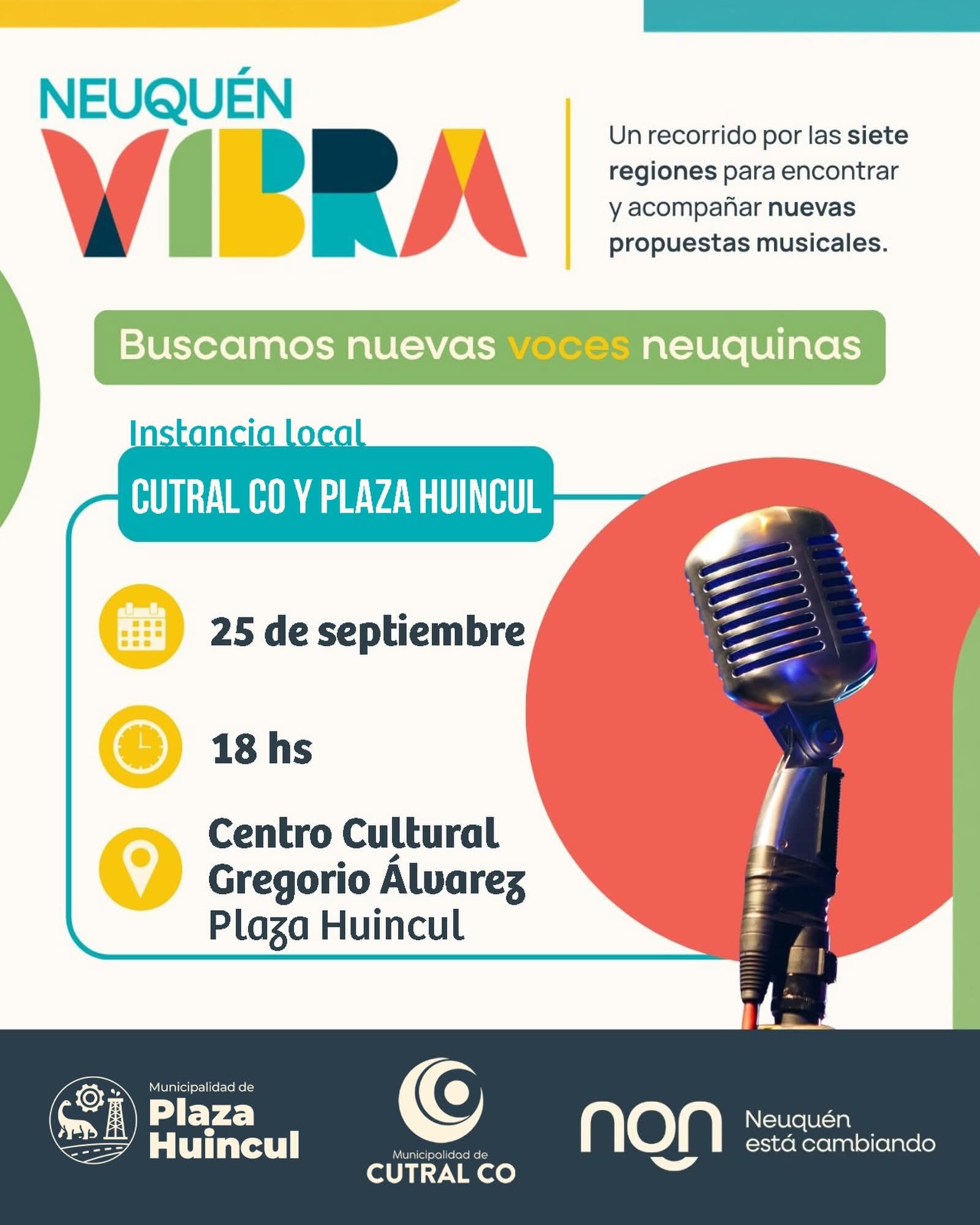 Neuquén Vibra tendrá una instancia local en Cutral Co y Plaza Huincul