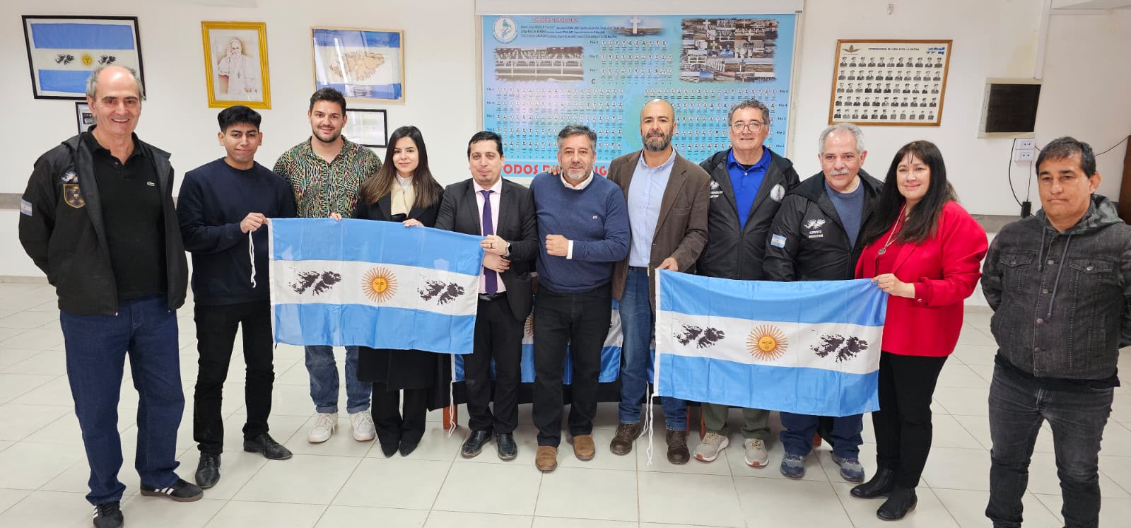 Andrés Zerneri durante el inicio de la obra Soberanía desde la Paz en Neuquén