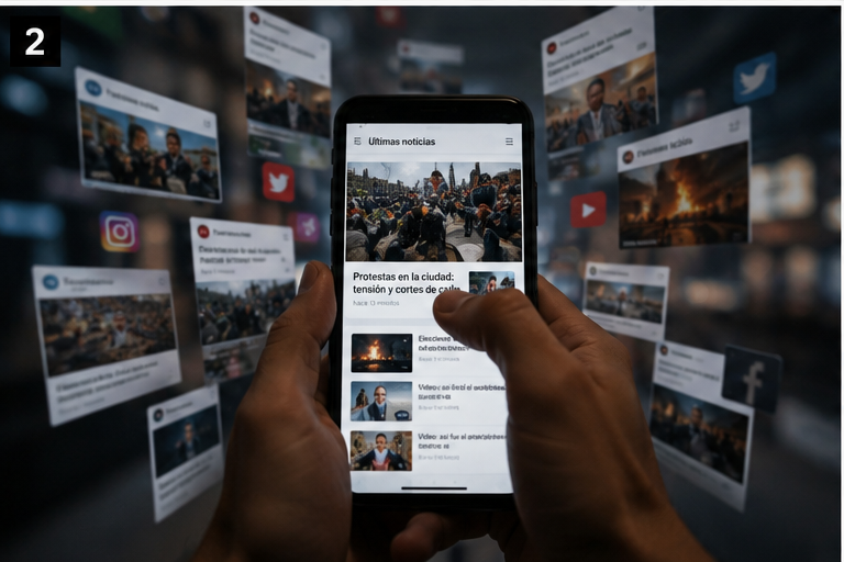 Redes sociales y consumo veloz de información