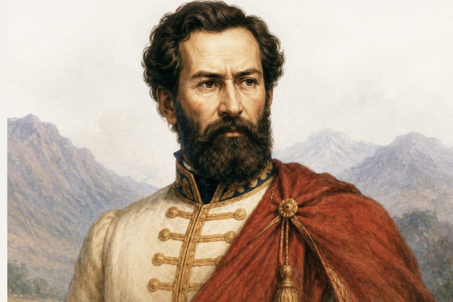 Retrato histórico del general Martín Miguel de Güemes.